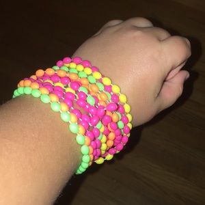 neon necklaces// bracelets